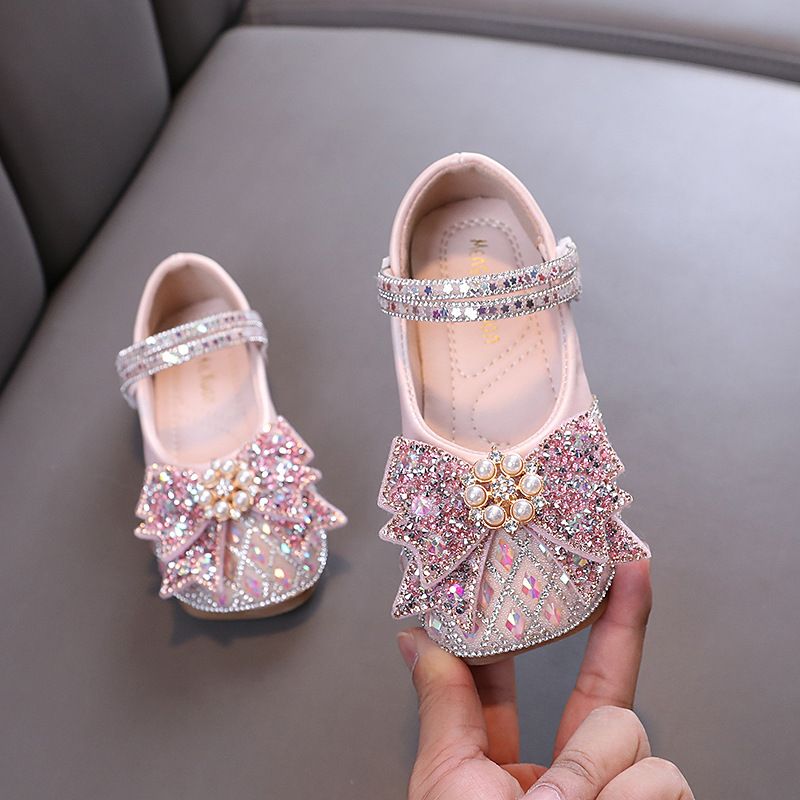 New Lady Baby Girls Girl Princess Diamond Single Shoe Shoes Dance Show Shoes_vogvips.com