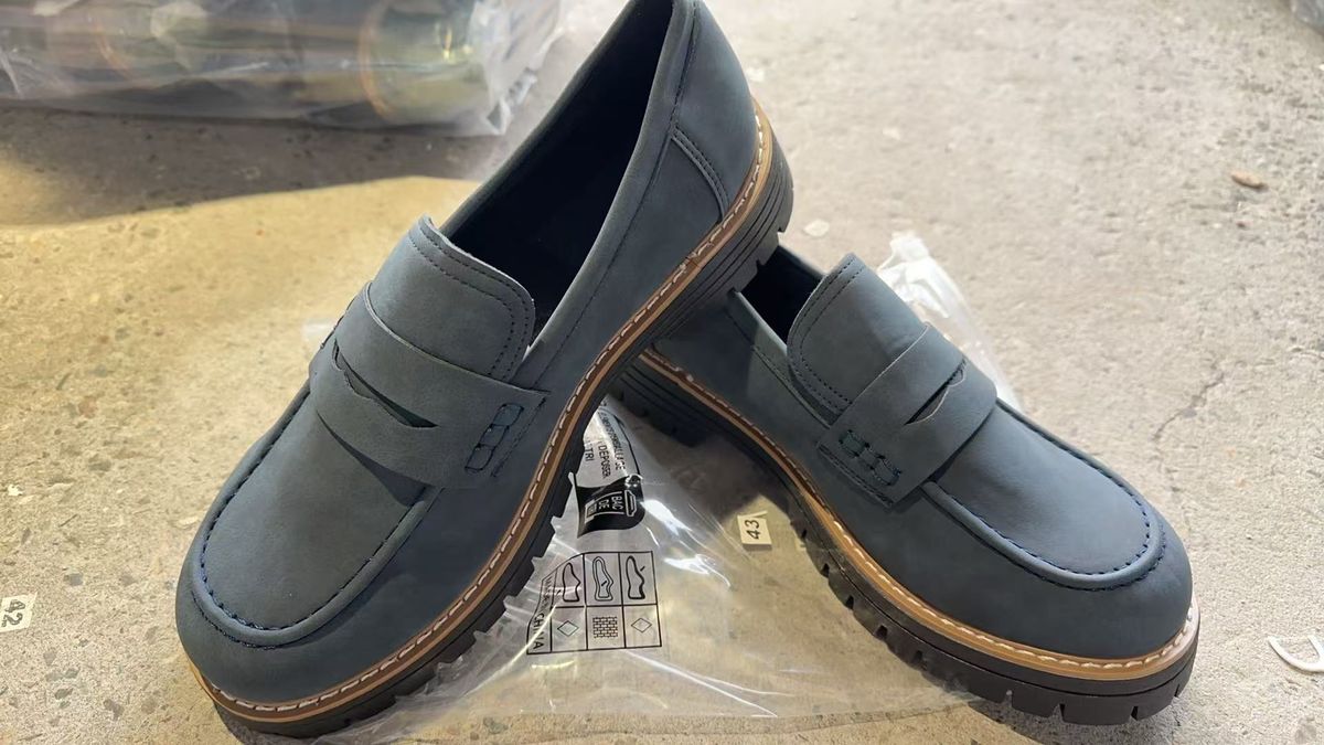 Women's Shoes Spring And Autumn Loafers Large Size Casual Frosted British Style Women's Shoes Shoes Thick Heels And Thick Soles Retro_vogvips.com
