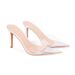 Transparent High-heeled Sandals For Women, Versatile And Slimming, With Thin Heels, Pointed Toes, Sexy Open-toe Design,_vogvips.com