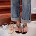 Cross-border Plus-size Butterfly Sandals, Summer Seaside Beach Shoes, High-end Flat Fairy-style Rhinestone Vacation_vogvips.com