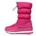 2025 Non-Slip White Women's Winter Fleece-Lined Thickened Zipper Warm Snow Boots Large Cotton Shoes_vogvips.com