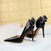 638-H35M European And American Style Party High Heels Stiletto Patent Leather Shallow Pointed Toe Side Hollow Back_vogvips.com