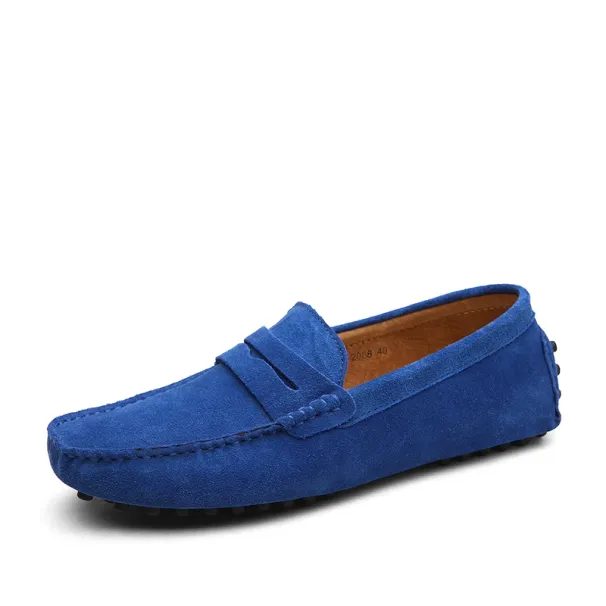 Size 38-49 High Quality Casual Fashion Mens Genuine Leather Suede Shoes Men Loafers Moccasins Flat Driving Flats_vogvips.com
