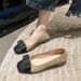 -style Chunky Heel Women's 2023 Spring And Autumn Elegant Color-blocked Shallow French Mid-heel High-heeled Shoes_vogvips.com