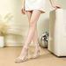 Super Elegant Red Pearl Strap High Sandals For Women 2026 Summer New Style Thin Heel Sexy Open Toe_vogvips.com