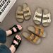 Thick-soled For Women, Summer Outdoor Wear, 2026 New Casual Retro Beach Shoes, French-style Outdoor Sandals_vogvips.com