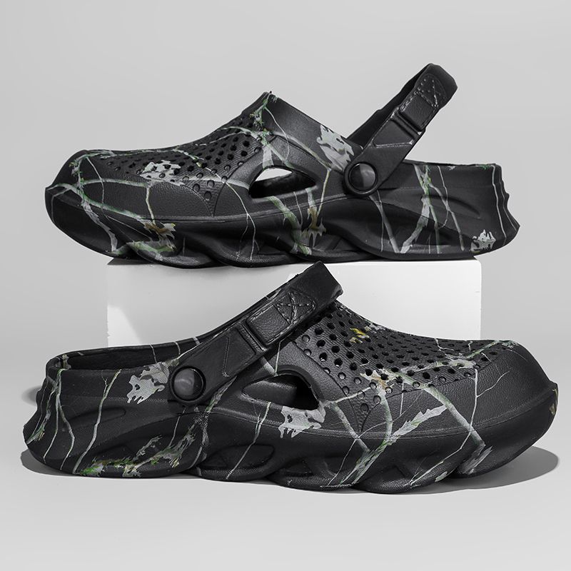 Men Flat Shoes EVA Home Slippers Garden Platform Sandals Man Summer Male Sneakers Outdoor Flip Flops Plus Size Sandals 46 47_vogvips.com