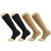 Outdoor sports pressure socks black and white fashion men's and women's running stretch open-toe compression socks_vogvips.com