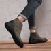 European Warm Series Large Size Outdoor Martin Autumn High Top Men's Leather Korean Style Cotton Boots_vogvips.com