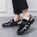 Large Size Fisherman Leather British Summer Breathable Hollow Out Men's Shoes Buckle Formal Sandals_vogvips.com