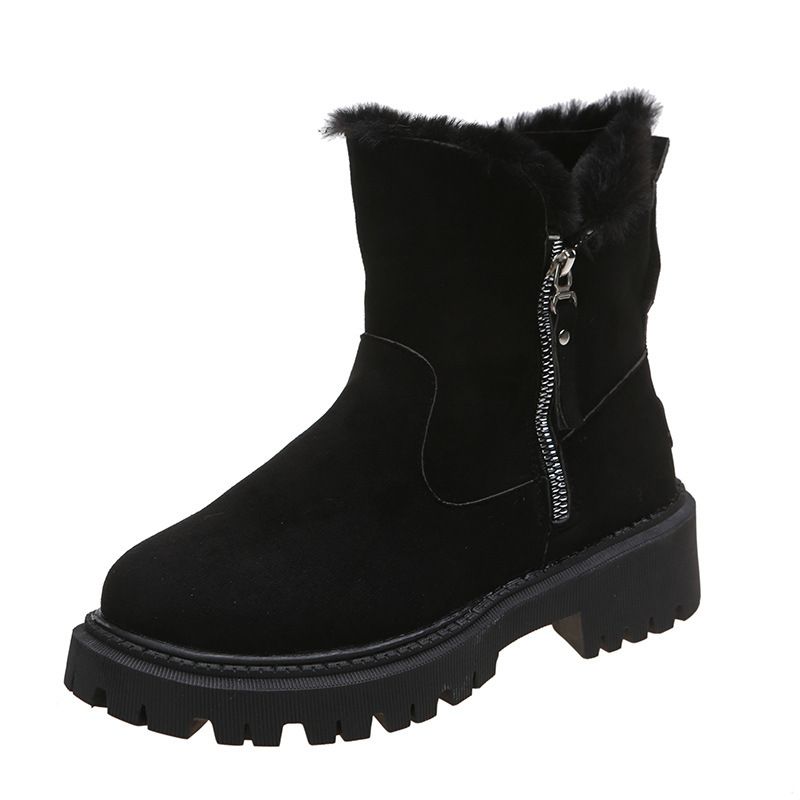 Women's Shoes Snow Boots Women Winter New Velvet Women's Shoes Warm Boots Cotton Shoes Large Size Women's Boots_vogvips.com