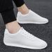 Euro Step British Style For Men, Sports Casual Korean Version Forrest Gump Shoes, Student White Sneakers, Versatile Trendy Shoes_vogvips.com