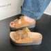 Cross-border Thick-soled Women's Summer Outdoor Slippers 2025 New Model Shoes Retro Height-increasing_vogvips.com