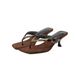 Women's Retro Leopard Print High Heeled Sandals Square Toe Flip Flops for Summer Stiletto Heels Suitable for Outdoor Wear_vogvips.com