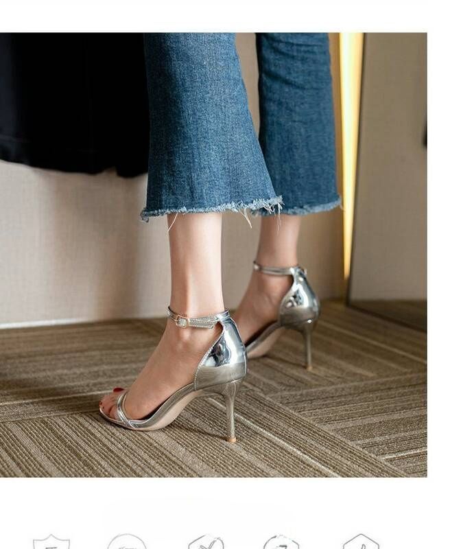 Women's Fashion Sandals 2026 Spring/Summer New Korean Style Fashionable Open-Toe Sexy Stiletto High Heels_vogvips.com
