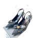 Factory Direct Sale Top Quality Sandals With Hollow Bow Camellia Design, Breathable And Comfortable Pointed-Toe High-Heeled Shoes_vogvips.com