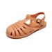 Cross-Border Foreign Trade Closed-Toe For Women Summer Flat Hollow Out Non-Slip Beach Jelly Shoes Plastic Roman Sandals_vogvips.com