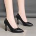Black Daily Etiquette High Heel Shoes Women, Soft Sole, Comfortable For Long Standing, Formal Wear, Flight Attendant,_vogvips.com