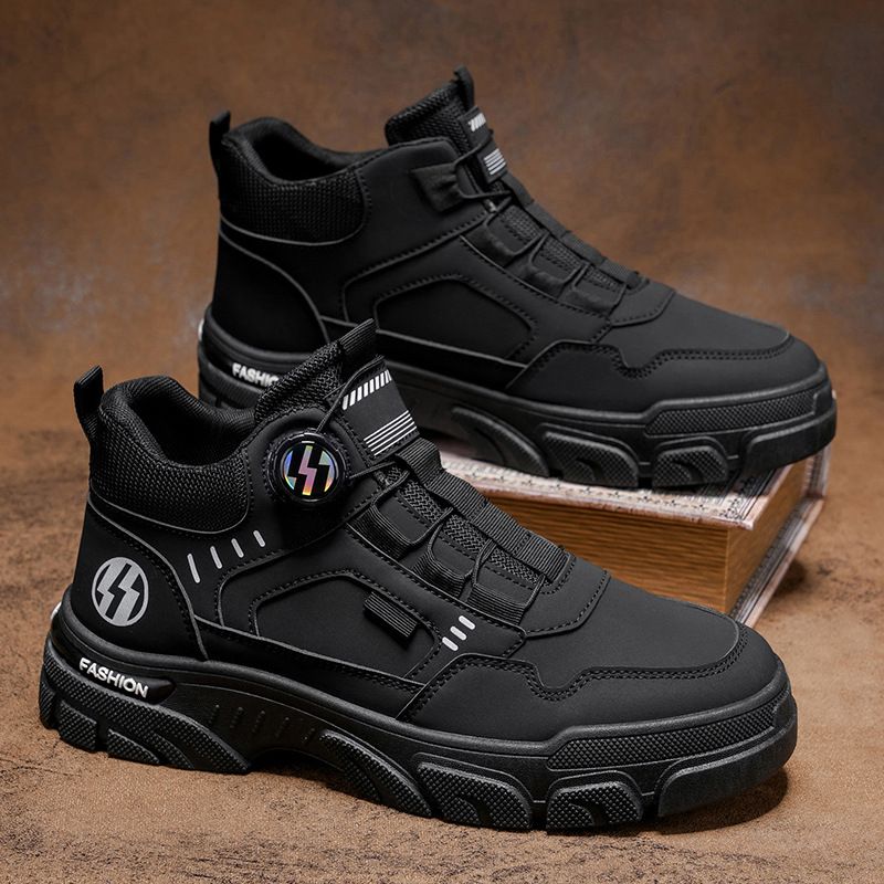 Men's Shoes Casual Low-Top Sneakers - Lightweight Breathable Round-Toe Shoes With Rubber Sole For Comfort And Durability Non Slip Boots_vogvips.com