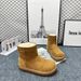 2025 Winter New Suede Leather Fashion Wool Snow Boots For Women Versatile Comfortable Warm Thickened Cotton Shoes_vogvips.com