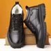 Middle Aged And Elderly Dad Shoes Plus Velvet Warm Cotton Leather Shoes High Top Business Casual Leather Shoes Men's Cotton Shoes_vogvips.com