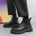 European Warm Series 2025 Martin Black Leather British Style Motorcycle Four Seasons New Boots Men's Shoes_vogvips.com