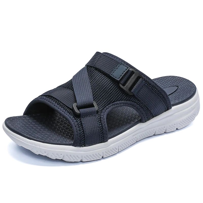 High Quality Summer Men's Outdoor Indoor Sandals Concise Comfortable Slide Casuals Shoes Non-slip Home Men Slippers_vogvips.com