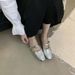 French Style Closed-Toe Half-Slip Slippers 2024 New Small Size Height Increasing Soft Sole Maternity Single Shoes For_vogvips.com