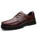 Leather Men's Shoes Men's Casual Shoes Fleece Warm Leather Shoes Non-slip Middle-aged Dad Shoes_vogvips.com