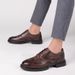 Carved Embossed Crocodile Pattern Casual Shoes Men's Shoes Wedding Heightening Leather Shoes Men's Shoes_vogvips.com