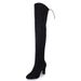 Pointed Toe High Over-the-Knee For Women 2023 Autumn Winter New Fashion Chunky Heel Riding Boots_vogvips.com