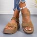 Cross-border Thick-soled Sandals Women, 2025 Summer New Model, Non-slip Soft Sole, Height-increasing, Versatile Sports_vogvips.com
