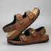 Men's Sandals For Summer Outdoor Wear, Non Slip And Wear Resistant, Driver Specific Driving Sandals, Outdoor Sports, Beach Slippers_vogvips.com