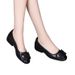 Shallow Single Shoes Women's Non-slip Soft Sole Comfortable Thick Heel Small Leather Shoes Women's Fashion Round Head Mother Shoes_vogvips.com