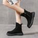 Women's Snow Warm Martin 2025 New Autumn Winter Versatile Thickened Short Boots Fleece Lined Cotton Shoes_vogvips.com
