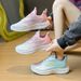 Flying Woven Shoes Female Student Sports Running Shoes Casual Shoes Platform Height Increase_vogvips.com