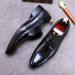 New leather men's leather shoes wholesaler business formal British lace-up retro trend men's shoes Derby shoes_vogvips.com