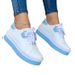 Women's Shoes Summer Round Head Four Seasons New Platform Bottom Black And White Double Stitching Casual Sports Women's Shoes_vogvips.com
