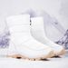 New Long Tube Cotton For Women Winter Warm Fleece Thick Leather Snow Boots Plus Size Women's Casual Shoes_vogvips.com