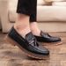 Euro Step Brogue For Men Korean Style Trendy British Slip-On Small Leather Men's Casual Business Versatile Youth Shoes_vogvips.com