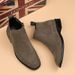 Men's Shoes Casual Leather Boots Korean Edition Frosted Short Boots Anti-velvet Chelsea Boots Men's_vogvips.com