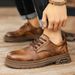 New Leather Spring Men's Shoes High-top Men's Heightening Tooling Martin Boots_vogvips.com