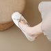 Round Head Single Shoes Women's Flat Bow Word With Cute Fairy Style Ballet Shoes Soft Sole_vogvips.com