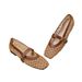 European And American Niche Style Mesh Ballet Women's Spring Summer New Breathable Hollow Retro Flat Single Sandals_vogvips.com