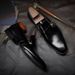 Euro Step Spring Summer New Business Casual Shoes Men's Cowhide Small Square Toe Loafers Genuine Leather Breathable Wear-resistant_vogvips.com