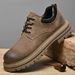 European Warm Series Leather Low-top Thick-soled Martin Outdoor Work Shoes Pigskin Large Size Short Boots Men's Non-slip Wear-resistant_vogvips.com