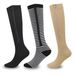 Sports pressure socks new bag toe compression zipper socks outdoor long leg stretch socks_vogvips.com