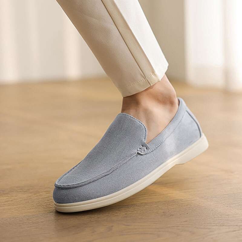 SHLIANG Men Loafers Fashion Leather Shoes Men Comfort Slip-on Driving Shoes Casual Men Mocasines De Hombre Y0469_vogvips.com