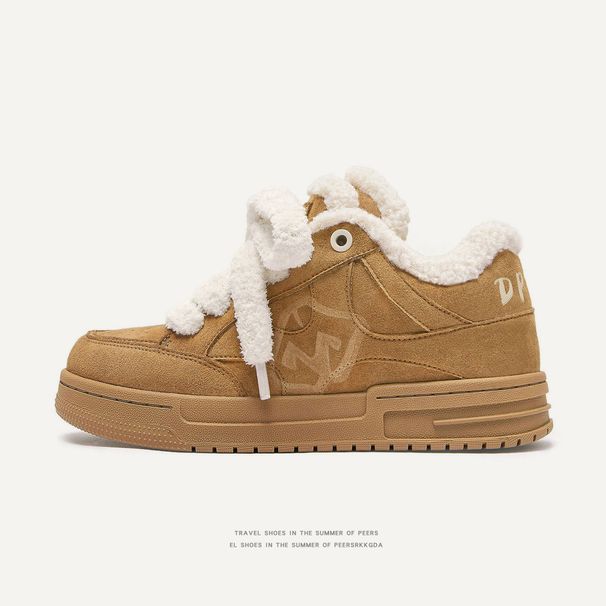 Women's Shoes Disruptive Aesthetics Series: Double Tongue Winter Warm Cotton Shoes, Short Boots, Snow Boots, Unisex Style_vogvips.com