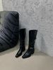 Korean Style Fashion High-End Belt Buckle Small Size Chunky Tube Long Women Over-the-Knee High Heel Riding Boots_vogvips.com